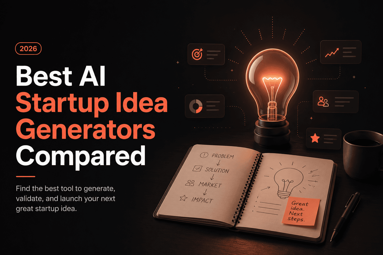 Best AI Startup Idea Generators Compared 2026